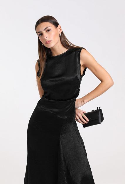 Acne Studios Satin Dress Black FN-WN-DRESS000867 
